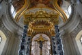 Ornamental canopy inside the Saint-Louis-des-Invalides Cathedral Royalty Free Stock Photo