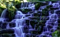 Ornamental Cascade waterfall - Virginia Water, Surrey, United Kingdom Royalty Free Stock Photo