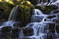 Ornamental Cascade waterfall - Virginia Water, Surrey, United Kingdom Royalty Free Stock Photo