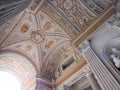 Ornamental ceiling in entrance porch