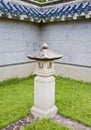Ornamental Chinese garden lamp post.