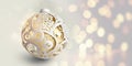 Ornamental Christmas balls with paper swirls, b