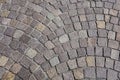 Ornamental cobblestones in a circular pattern