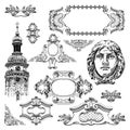 Ornamental design element of Lviv historical