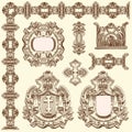 Ornamental design element of Lviv historical