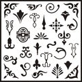 Ornamental design elements Royalty Free Stock Photo