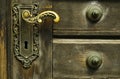 Ornamental door lock Royalty Free Stock Photo