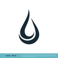 Ornamental Drop Water Icon Vector Logo Template Illustration Design. Vector EPS 10 Royalty Free Stock Photo
