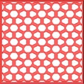 Ornamental fence on white background generated texture