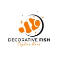 ornamental fish vector illustration logo