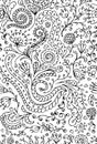 Ornamental floral seamless pattern for your design