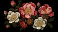 Ornamental Flower Drawing Alpine Rose