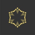 Ornamental Flower Logo Template Illustration Design. Vector EPS 10 Royalty Free Stock Photo