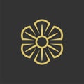 Ornamental Flower Logo Template Illustration Design. Vector EPS 10 Royalty Free Stock Photo