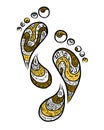 Ornamental footprint for your design