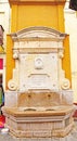 ornamental fountain in Cubellas, Tarragona Royalty Free Stock Photo