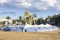 Ornamental fountain in PeÃÂ±iscola, CastellÃÂ³n