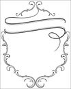 Ornamental frame with space for text