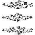 Ornamental frieze designs Royalty Free Stock Photo