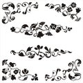 Ornamental frieze designs Royalty Free Stock Photo