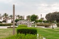 Ornamental garden adjoining to the presidential palace - Qasr Al Watan in Abu Dhabi city, United Arab Emirates