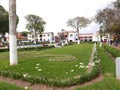 Ornamental garden in Barranco district of Lima