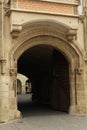 Ornamental gate of an old city palace - historical centre of Bratislava