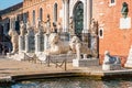 Ornamental gate to the Arsenal building in Venice, Italy