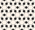 Ornamental geometric seamless pattern. Delicate hexagonal texture. Royalty Free Stock Photo