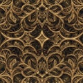 Ornamental Gold Geometric Pattern Background Texture Royalty Free Stock Photo