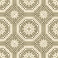 Ornamental greek meanders geometric seamless pattern. Vector patterned background. Symmetrical tribal ethnic golden ornaments with