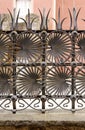 Ornamental iron fence