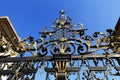 Ornamental ironwork fencing of gardens of the Prague Castle, Prague, Czech Republic Royalty Free Stock Photo