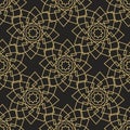 Ornamental islamic seamless pattern. Vector abstract background. Royalty Free Stock Photo