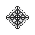 Ornamental Logo, Geometric Emblem, Pattern Logo Icon, Luxury Style.