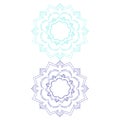 Luxury Mandalas Collection isolated on White