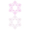 Ornamental Mandalas Pink Purple Set