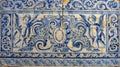 Ornamental old typical tiles from Portugal called
