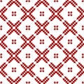 Ornamental Oriental Red Royal Vintage Arabic Chinese Floral Seamless Abstract Pattern Texture Wallpaper Royalty Free Stock Photo