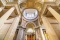 Ornamental and painted ceiling of Pantheon in Paris Royalty Free Stock Photo