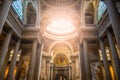 Ornamental and painted ceiling of Pantheon in Paris Royalty Free Stock Photo