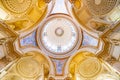 Ornamental and painted ceiling of Pantheon in Paris Royalty Free Stock Photo