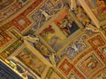 Ornamental painted ceiling in Vatican City