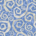 Ornamental pattern of abstract spirals