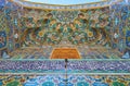 Ornamental portal of Malek museum, Bagh-e Melli quarter, Tehran, Iran Royalty Free Stock Photo