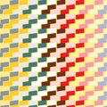 Ornamental rainbow herringbone. Decorative chevron pattern. Seamless vector background Royalty Free Stock Photo