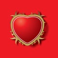 Ornamental red heart