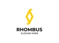 Rhombus cyrillic letter ambigram logo