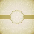 Ornamental round lace frame. Background for celebrations, holidays, sewing, arts, crafts, scrapbooks, setting table, cake Royalty Free Stock Photo