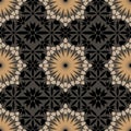 Ornamental round morocco seamless pattern.